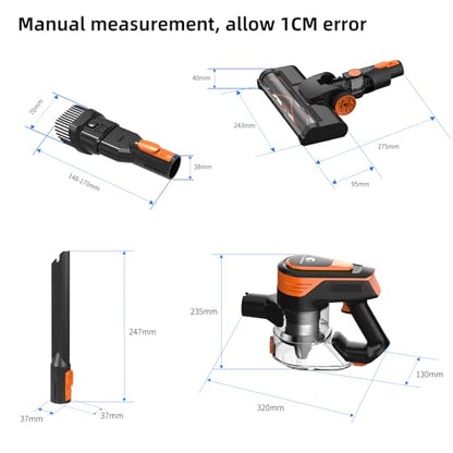 550W Stick Vacuum Cleaner for Home & Pets