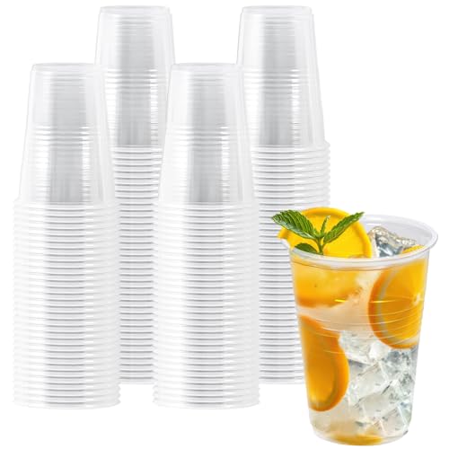 200 Pack Plastic Disposable Cups 9 oz Party Wedding