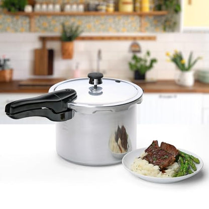 Presto 6-Quart Aluminum Pressure Cooker, Silver