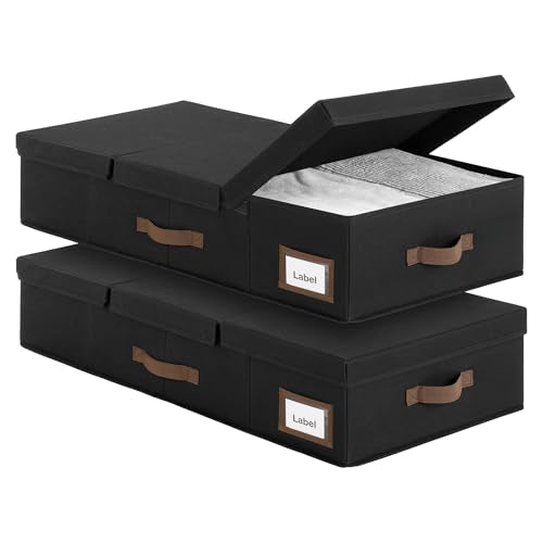 2 Pack Under Bed Storage Bins with Lids