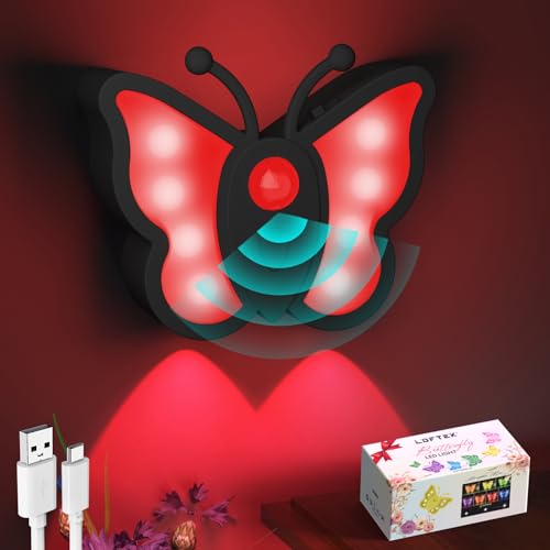 1 Pack Rechargeable Motion Sensor Butterfly Night Light