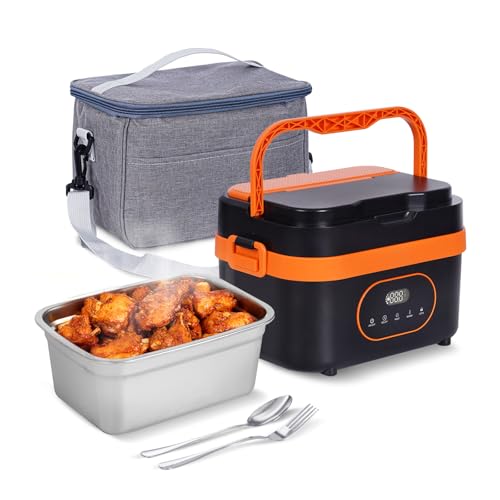 Cordless Electric Heated Lunch Box, 16000mAh Rechargeable