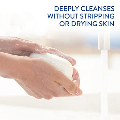Cetaphil Bar Soap, Deep Cleansing Face and Body Bar, Pack of 6, For Dry to Normal, Sensitive Skin, Soap Free, Hypoallergenic, Paraben Free, Fragrance Free, Removes Makeup, Dirt and Oil