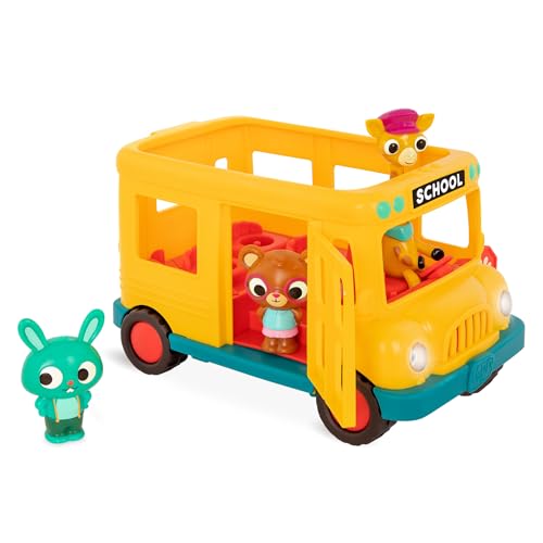 Musical School Bus Toy with Lights and Sounds