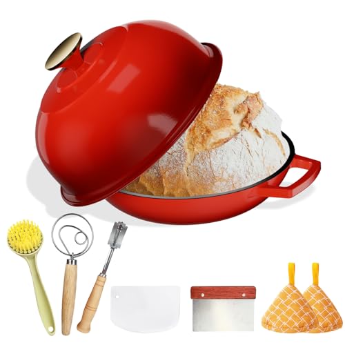 5 Quart Enameled Cast Iron Bread Dutch Oven