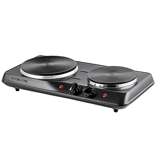 Ovente 1700W Double Burner Electric Countertop Hot Plate