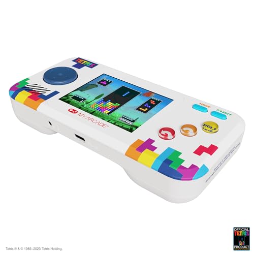 My Arcade Tetris Pocket Player Pro: Strategic Puzzle Game, Retro Portable Game Console, Tetris Game for Kids and Adults 2.75" Full Color Display