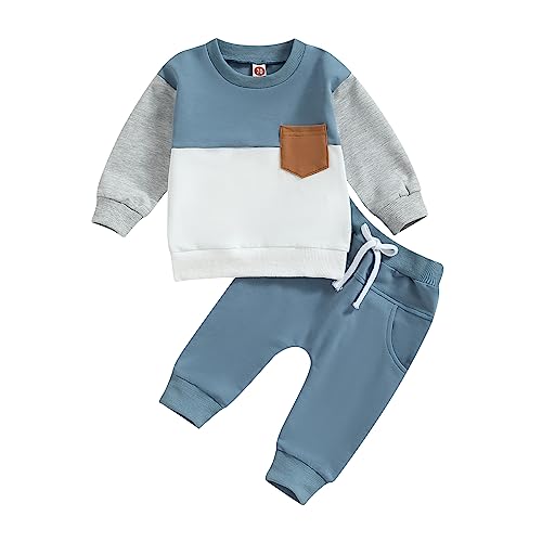 Toddler Color Block Sweatshirt and Joggers Set