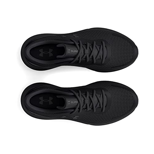 Under Armour Men's Surge 3, Black/Black, 9.5 Medium US