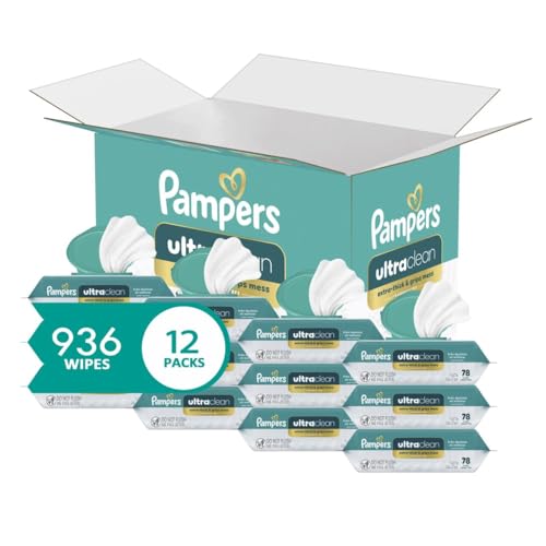 936 Count Pampers Ultra Clean Hypoallergenic Baby Wipes