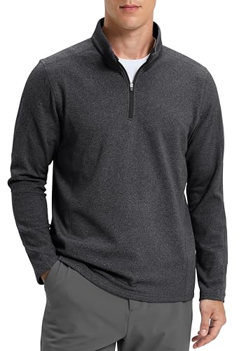 Fleece Quarter Zip Golf Pullover Sweatshirt (9 Colors)