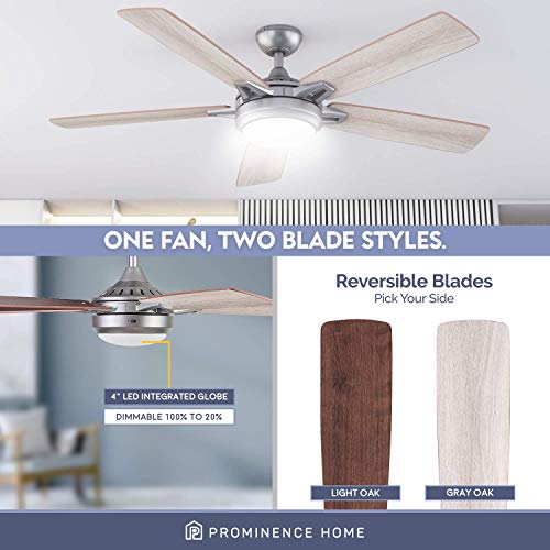 Prominence Home 52" Smart Ceiling Fan with Light