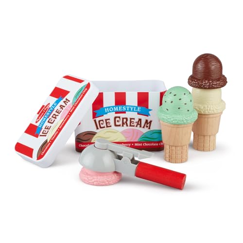Melissa & Doug Magnetic Wooden Ice Cream Playset