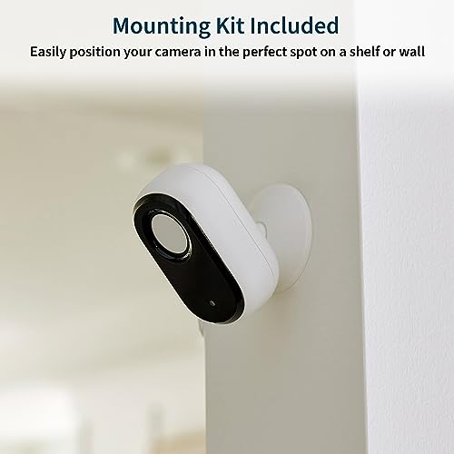 Arlo Essential Security Camera 2K | Indoor Only| 2nd Gen | Baby Monitor & Pet Camera | Wireless with Spotlight, 2-Way Audio, Color Night Vision, Live Stream, Motion Activiation, Notifications-White