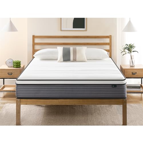 Zinus Queen 10 Inch Hybrid Mattress Medium Feel