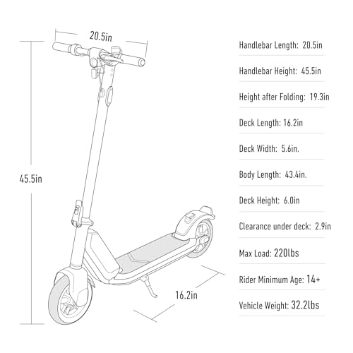 NIU KQi1 Pro Electric Scooter for Adults - 250W Power, 15.5 Miles Range, Max Speed 15.5MPH, 9' Tires, Dual Brakes, Portable Folding Commuting E Scooter, UL Certified