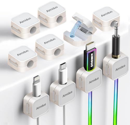 10 Pack Magnetic Cable Clips Cord Organizer Holder