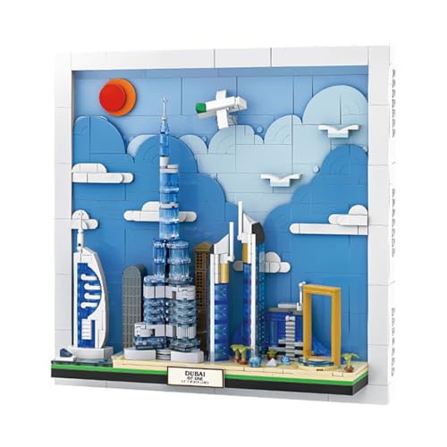 740 Piece Dubai City Postcard Building Set Model