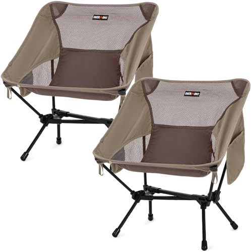 2 Pack Ultralight Folding Camping Chairs