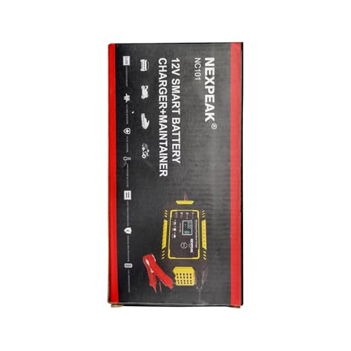 NEXPEAK 12V 6A Smart Battery Charger Maintainer