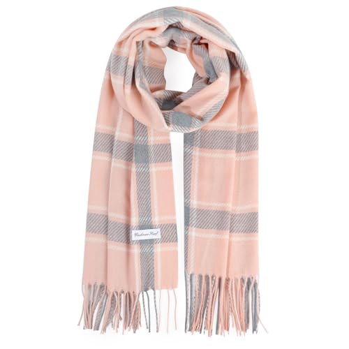 Plaid Tassel Oversized Winter Scarf Shawl Wrap