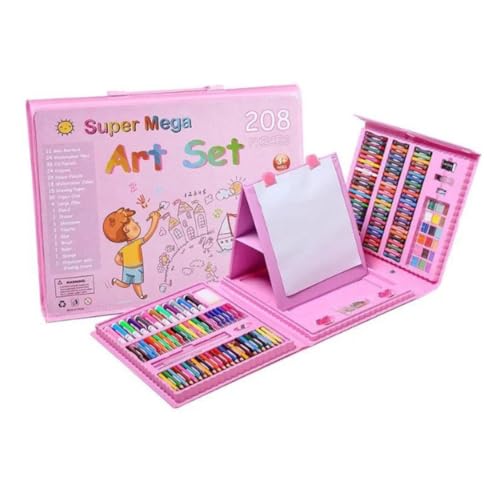 208 Piece Kids Art Supplies Set with Markers Crayons