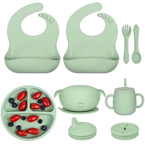 11 Piece Silicone Baby Feeding Set