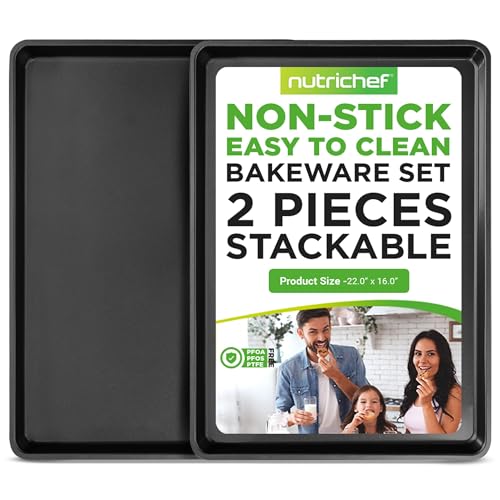 2 Piece Nonstick Extra Large Cookie Sheet Set