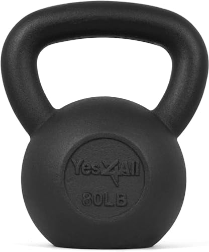 80 lb Kettlebell Cast Iron Strength Training Weight