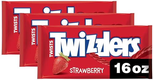 3 Pack Twizzlers Twists Licorice Candy 16 oz Bags