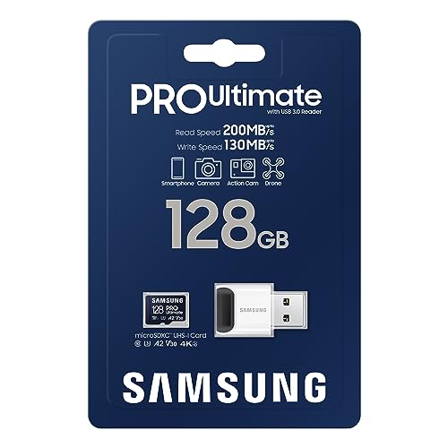 SAMSUNG 128GB microSD Card for 4K UHD Devices