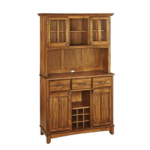 Buffet Sideboard Cabinet with Hardwood Top