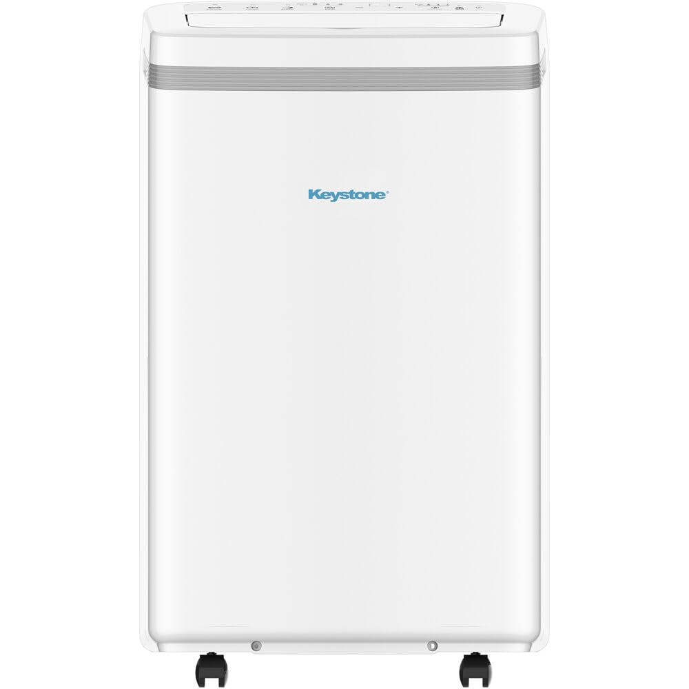 Keystone 10,000 BTU (6,500 BTU DOE) Portable Aire Conditioner, White (KSTAP10MFC)