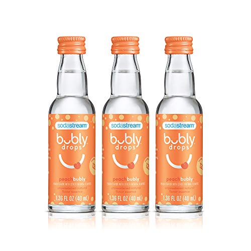 3 Pack SodaStream Bubly Peach Flavor Drops (OU)