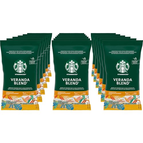 18 Pack Starbucks Blonde Roast Ground Coffee 2.5oz