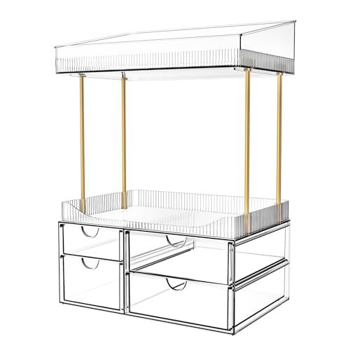 4 Tier Drawer Makeup Organizer Storage Box