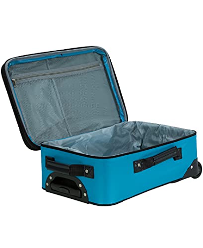 Rockland 2-Piece Expandable Luggage Set, Turquoise
