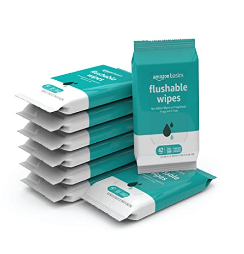 336 Count Amazon Basics Flushable Adult Toilet Wipes