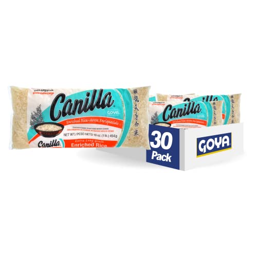 30 Pack Goya Canilla Extra Long Grain Rice 1 Pound (OU)