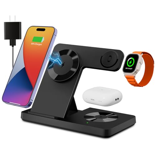 Magnetic 3-in-1 Wireless Charging Station for Apple Devices
