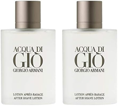 GIORGIO ARMANI Acqua Di Gio Pour Homme After Shave Lotion, 3.4-Ounce (Pack of 2)