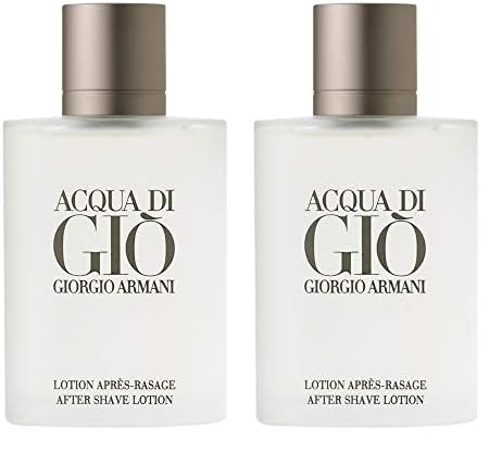 GIORGIO ARMANI Acqua Di Gio Pour Homme After Shave Lotion, 3.4-Ounce (Pack of 2)