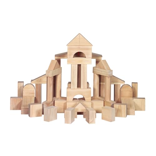 60 Piece Melissa & Doug Wooden Building Blocks Set