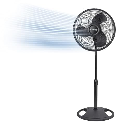 Lasko 16 Inch 3-Speed Oscillating Pedestal Fan