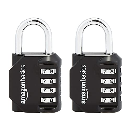 2 Pack Amazon Basics Combination Lock for Gym and Sports