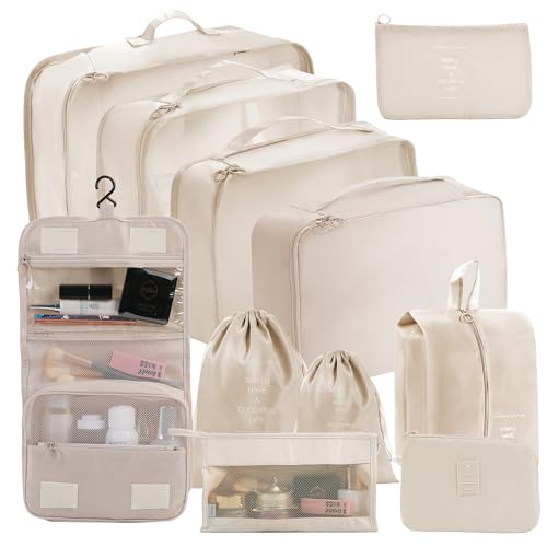11 Pack Packing Cubes Luggage Organizer Travel Bags Set