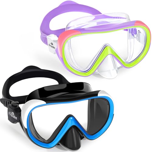 Kids Anti-Fog Swim Goggles with Nose Cover