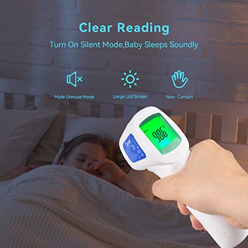 Berrcom Non Contact Forehead Thermometer Digital No-Touch Infrared Thermometer 3 in 1 for Adults and Kids Fever Check Thermometer Temperature Gun for Baby