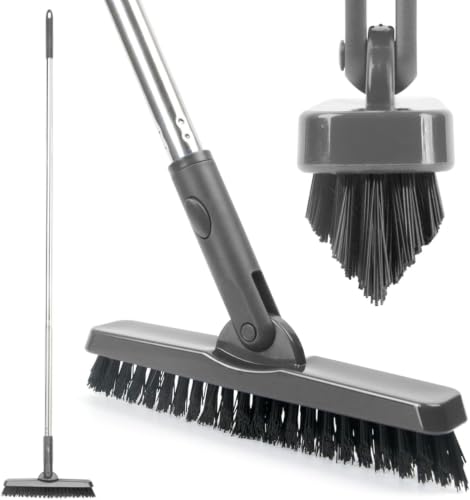 Rotating Long Handle Tile Grout Cleaning Brush