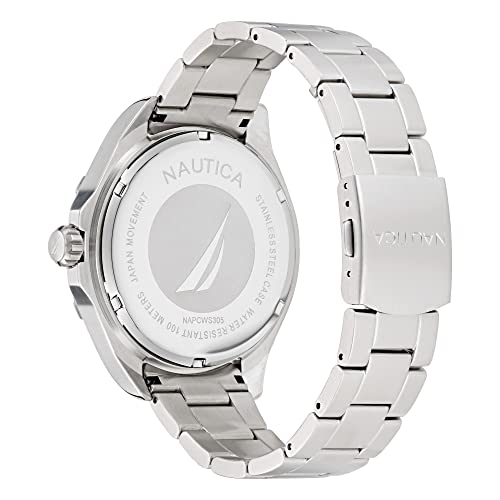 Nautica Recycled Steel Bracelet & Silicone Strap Watch